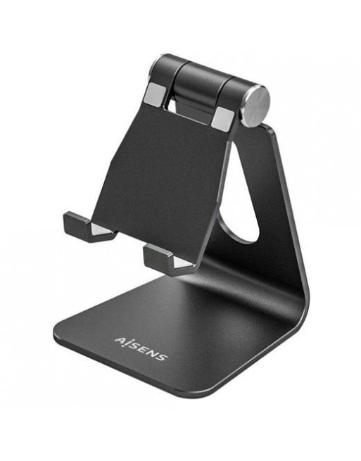 AISENS SOPORTE PARA MOVIL Y TABLET DE SOBREMESA TAMAÑO M AJUSTABLE 1 PIVOTE NEGRA - MS1PM-084