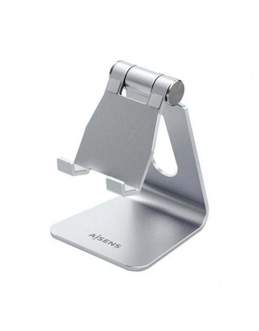 AISENS SOPORTE PARA MOVIL Y TABLET DE SOBREMESA TAMAÑO M AJUSTABLE 1 PIVOTE PLATA - MS1PM-081