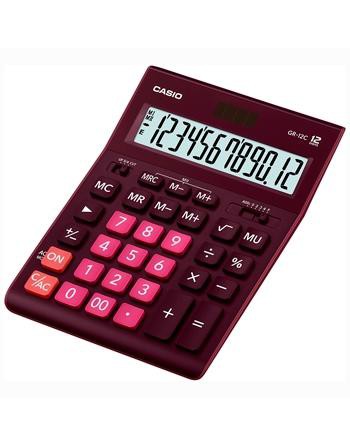 CASIO CALCULADORA DE OFICINA SOBREMESA 12 D?GITOS GRANATE GR-12C-WR