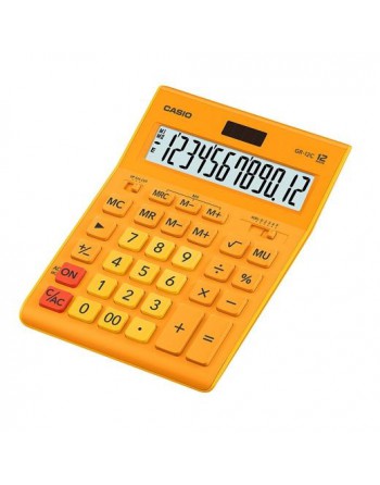 CASIO CALCULADORA DE OFICINA SOBREMESA 12 DÍGITOS NARANJA GR-12C-RG