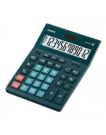 CASIO CALCULADORA DE OFICINA SOBREMESA 12 D?GITOS VERDE OSCURO GR-12C-DG