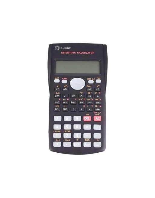 BLUERING CALCULADORA CIENTIFICA 240 FUNCIONES 8 MEMORIAS NEGRA 50275
