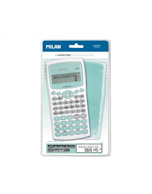 MILAN CALCULADORA CIENTIFICA M240 +EDITION ANTIBACTERIS TURQUESA 159110IBGGRBL