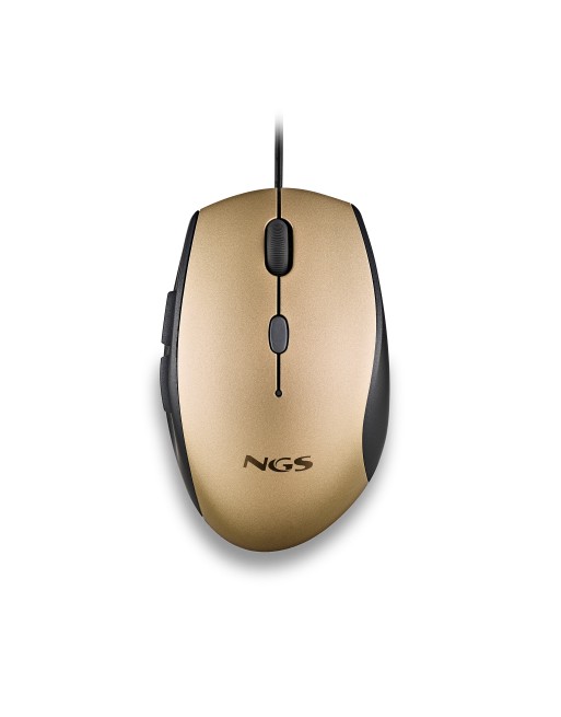 RAT?N ERGON?MICO NGS MOTH GOLD - HASTA 1600 DPI - DORADO