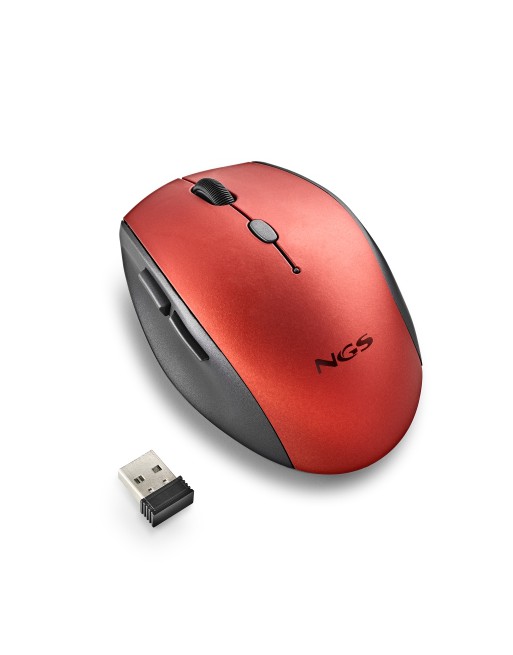 NGS - RAT?N INAL?MBRICO BEE RED - HASTA 1600 DPI - ROJO - BEERED