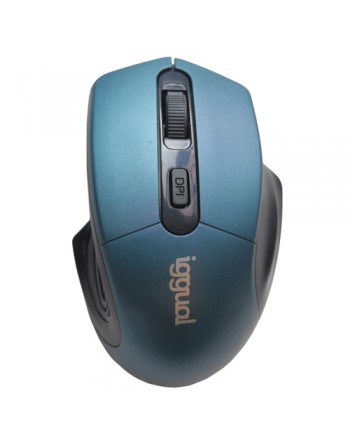 IGGUAL RAT?N INAL?MBRICO ERGONOMIC-L-1600DPI AZUL - IGG317518