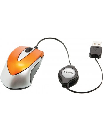 VERBATIM RAT?N GO MINI CABLE USB RETR?CTIL 1000PPP ULTRAPORT?TIL NARANJA 49023