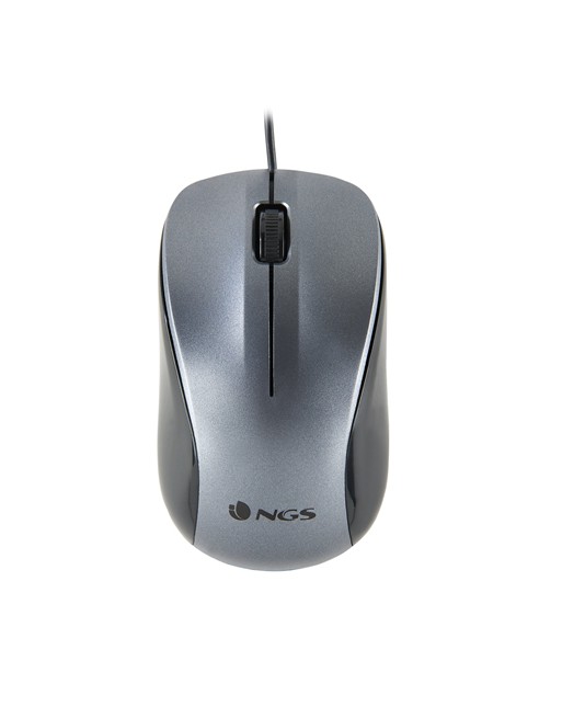 NGS - RAT?N ?PTICO WIRED MOUSE CREW - CON CABLE - 1200 DPI - GRIS
