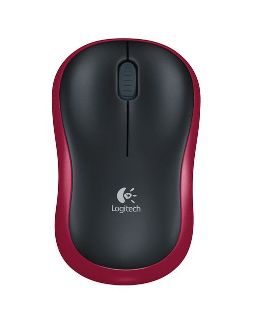 LOGITECH WIRELESS MOUSE M185 - RAT?N - INAL?MBRICO - 2.4 GHZ - RECEPTOR INAL?MBRICO USB - ROJO 