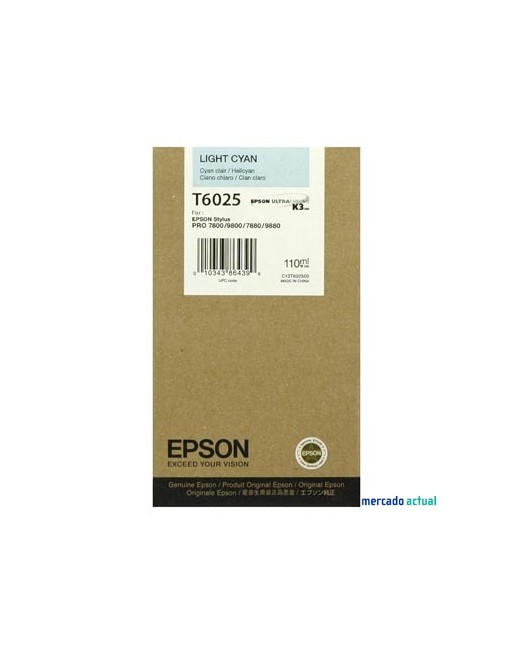 COMPATIBLE INKJET EPSON CYAN CLARO C13T603500