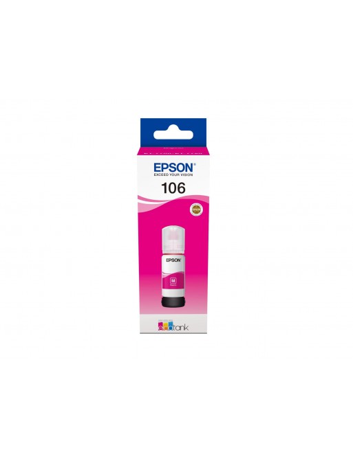 EPSON TINTA ORIGINAL ECOTANK 106 MAGENTA C13T00R340