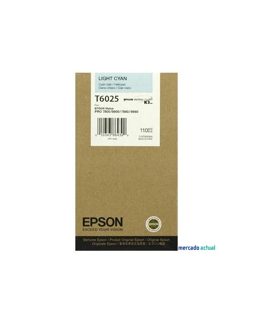 EPSON INKJET CIAN CLARO ORIGINAL - C13T603500