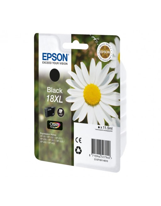 EPSON INKJET ORIGINAL N? 18XL C13T18114010 NEGRO - C13T18114010 / N.18XL