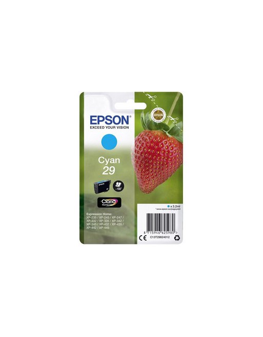 EPSON INKJET ORIGINAL C13T29824010 CYAN 180K - C13T29824010 / N?29