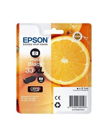 EPSON INKJET ORIGINAL C13T33614010 NEGRO FOTO 33XL - C13T33614010 / N?33XL