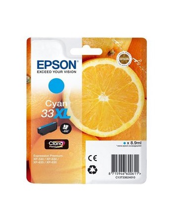 EPSON INKJET ORIGINAL C13T33624010 CYAN N?33XL - C13T33624010 / N?33XL