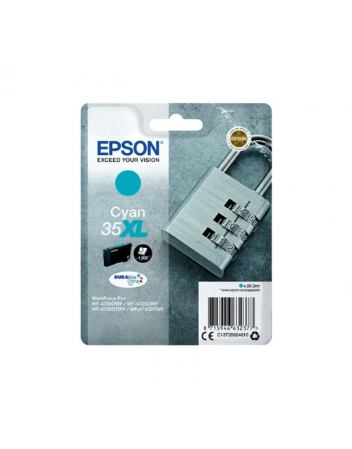 EPSON INKJET ORIGINAL C13T35924010 CYAN 2000K - C13T35924010 / N?35XL