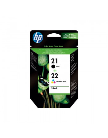 HP INKJET PACK ORIGINAL N?21+N?22 SD367AE - SD367AE / N?21+N?22