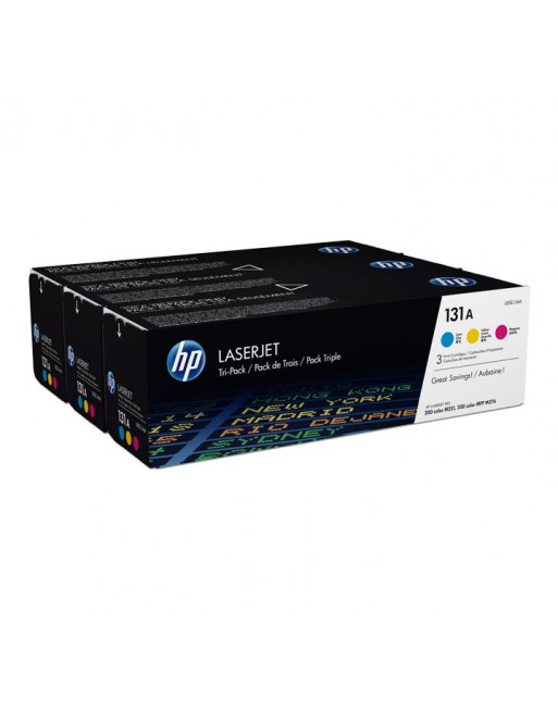 HP PACK 3 TONER ORIGINAL U0SL1AM COLOR 5400K - U0SL1AM / N?131A