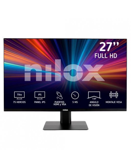 NILOX MONITOR DESKTOP 27 , FHD, IPS, 75HZ 16:9 HDMI/VGA NXM27FHD11