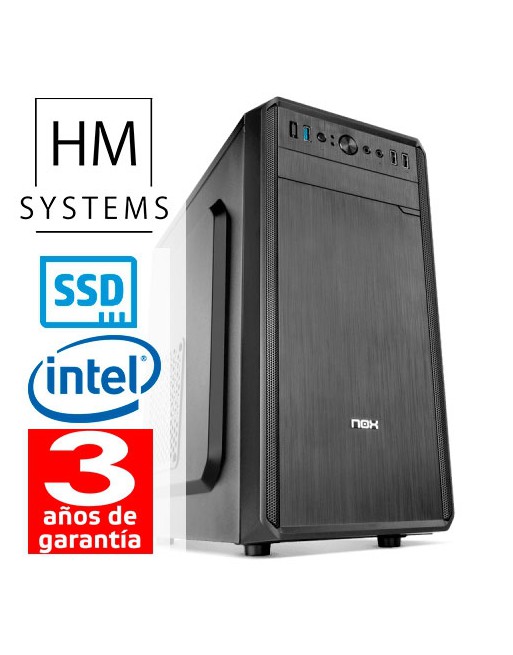 HM SYSTEM SIROCO GOLD C6 - MINITORRE MT - 12? GEN - INTEL PENTIUM GOLD G7400 - 8GB - 250GB SSD M.2 - USB 3.0 - 4 A?OS GARANT?A -