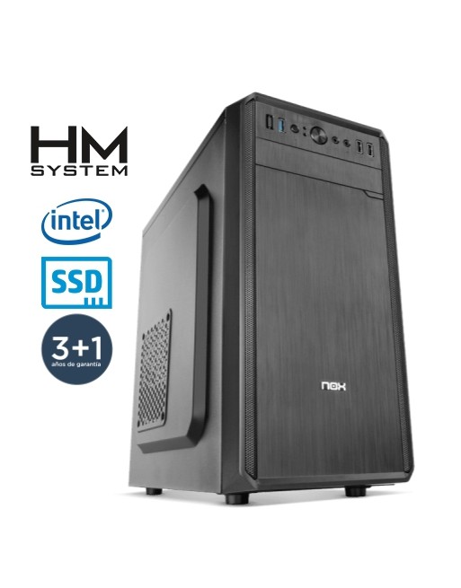 HM SYSTEM ABREGO C8+ - SOBREMESA SFF - 12? GEN - INTEL CORE I3 12100 - 16GB DDR4 - 500GB NVME - USB 3.0 - 4 A?OS GARANT?A - 30 D