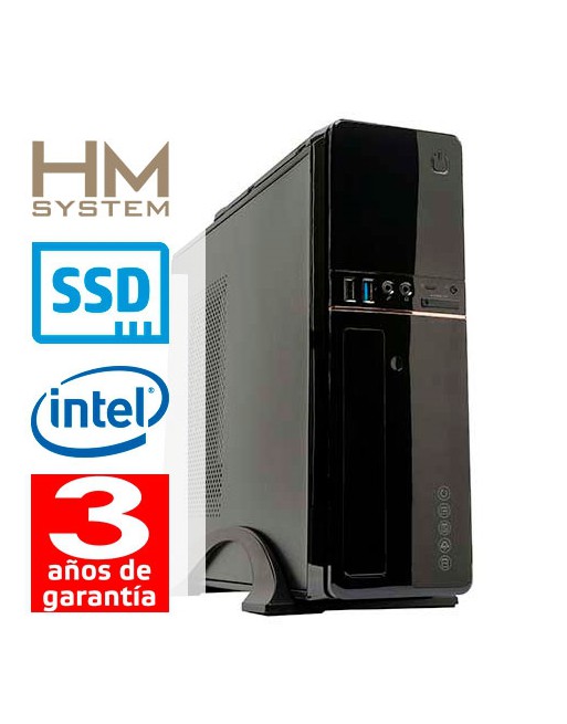 HM SOLANO C6+ - SOBREMESA SFF - 10ª GEN - INTEL CORE I5 10400 - 8 GB DDR4 - 240 GB SSD - GRABADORA - USB 3.0 - 3 AÑOS GARANTÍA -