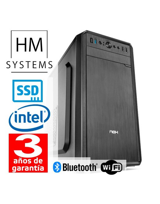HM SYSTEM SOLANO C6+ - MINITORRE MT - 10A GEN - INTEL CORE I5 10400 -  8GB DDR4 - 480GB SSD - SIN GRABADORA - USB 3.0