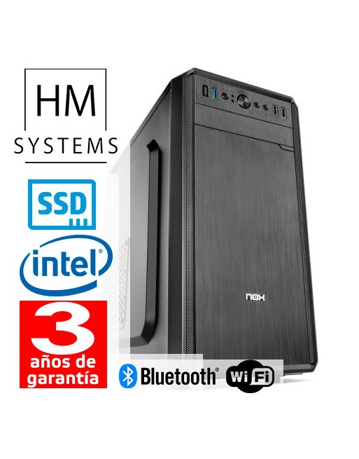 HM SYSTEM SOLANO C6+ - MINITORRE MT - 10A GEN - INTEL CORE I5 10400 - 8GB DDR4 - 480GB SSD - SIN GRABADORA - USB 3.0