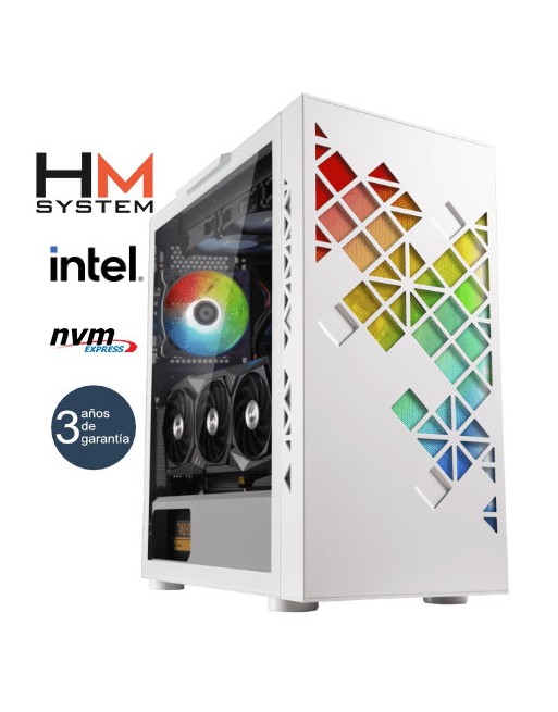 HM SYSTEM INTEL TRACERY C2 GAMING - TORRE RGB - INTEL CORE I7-12700KF - 32GB (DUAL CHANNEL) - 1TB M.2 NVME - RTX 4060 TI 8GB - 6