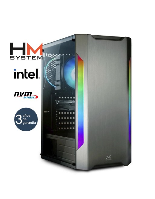 HM SYSTEM INTEL OMEGA C3 GAMING - TORRE RGB - INTEL CORE I5-12400F - 16GB - 500GB M.2 NVME - RTX 5060 8GB - 650 W BRONZE - REFRI
