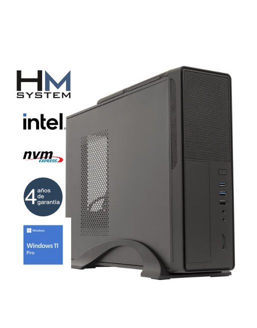 HM SYSTEM SOLANO C8+ - SOBREMESA SFF - 12? GEN - INTEL CORE I5 12400 - 16GB DDR4 - 500GB SSD M.2 NVME - 300W 85% -  USB 3.0 - WI