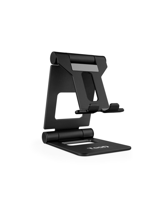 TOOQ -SOPORTE DE SOBREMESA AJUSTABLE PARA TELEFONO / TABLET HASTA 10 PULGADAS - NEGRO