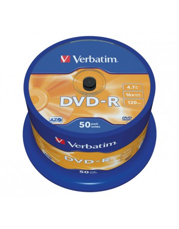 VERBATIM BOBINA 50U DVD -R 4.7GB 16X SPINDLE - 43548