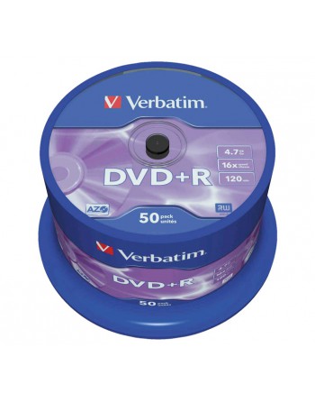 VERBATIM BOBINA 50U DVD+R 16X 4.7GB - 43550