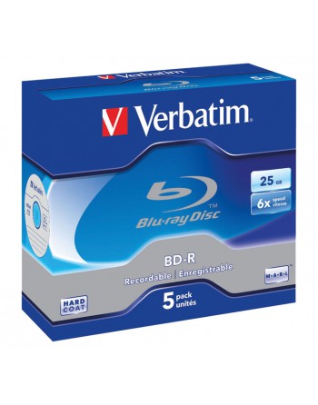 VERBATIM PACK 5U BD-R BLUE-RAY 25GB - 43715