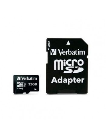 VERBATIM TARJETA MICRO SDHC 32GB CLASE 10 CON ADAPTADOR 44083