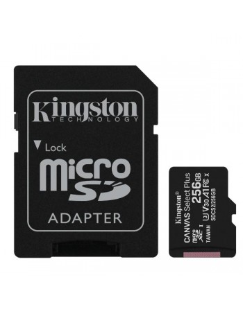 KINGSTON TARJETA DE MEMORIA MICRO SDHC CANVAS SELECT 256GB CON ADAPTADOR SDCS2/256GB