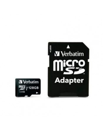 VERBATIM MICRO SDHC 128GB CLASE 10 CON ADAPTADOR 44085