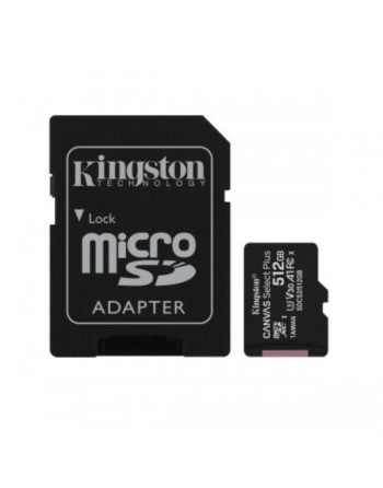 KINGSTON TARJETA DE MEMORIA MICRO SDHC CANVAS SELECT 512GB CON ADAPTADOR SDCS2/512GB