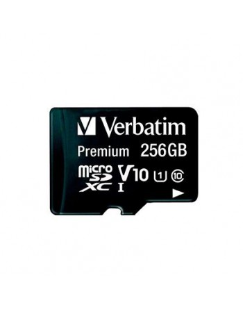 VERBATIM MICRO SDXC PREMIUM 256GB CLASE 10 CON ADAPTADOR 44087