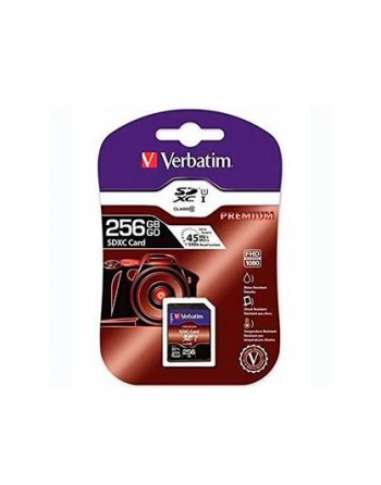 VERBATIM TARJETA DE MEMORIA SDXC CARD UHS-1 256GB CLASS 10 44026