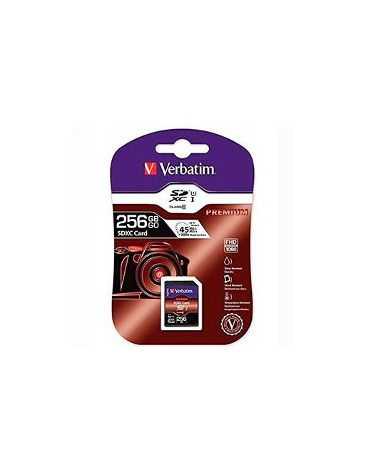 VERBATIM TARJETA DE MEMORIA SDXC CARD UHS-1 256GB CLASS 10 44026