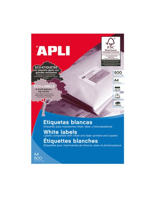 APLI 500H ETIQUETA BLANCA ILC 105X148 - 1797