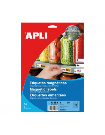 APLI BLISTER 5 HOJAS ETIQUETA MAGNEXCA ILC 350G 80X28 INK - 10388