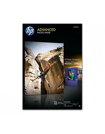 HP PACK 20 HOJAS PAPEL FOTOGRAFICO BRILLANTE ADVANCED A3 250GR - Q8697A