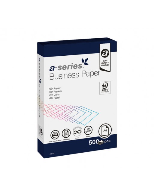 ASERIES PAQUETE PAPEL 500 HOJAS PAPEL BUSSINES A4 80GR - A4 STADIUM BUSINESS
