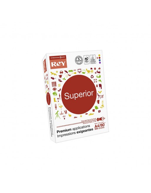 REY PAPEL FOTOCOPIA A4 500 H. 80 GR. SUPERIOR DOCUMENT DIN A4 - 10 S - 51-R48030