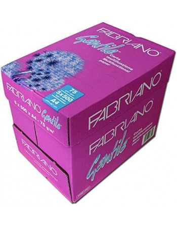 FABRIANO CAJA 5 PAQUETES 500H PAPEL GENTILE A4 75GR