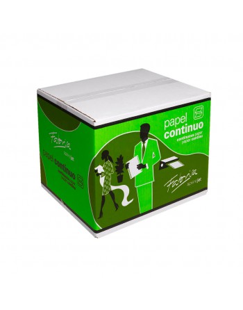 FABRISA CAJA 2500 H PAPEL CONTINUO BLANCO 24x11 PULGADAS 1 HOJAS 1 TREPADOS -15378